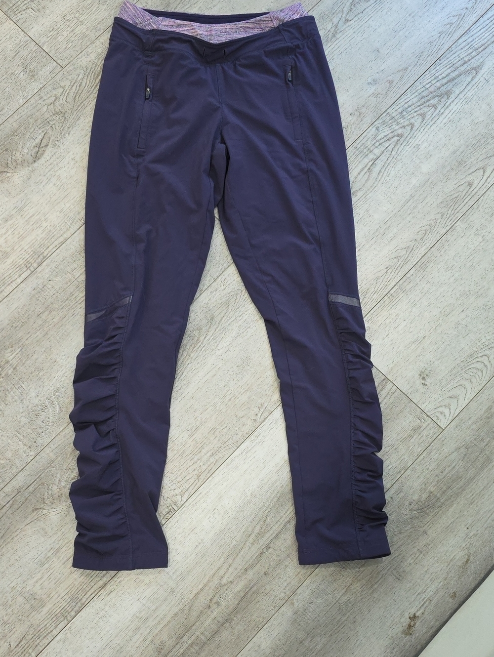lululemon athletica Deep Purple Ruched Track Pants